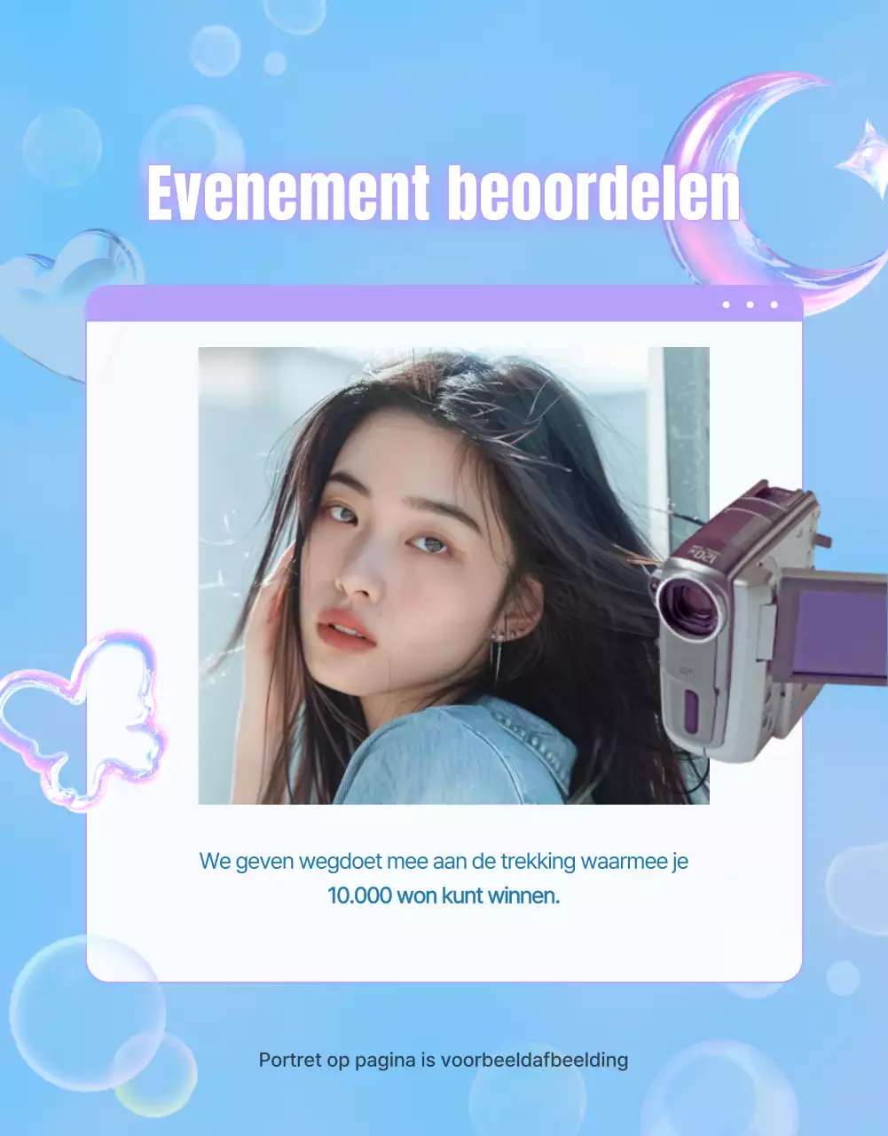 Kitscherige millenniummode in lichtblauw