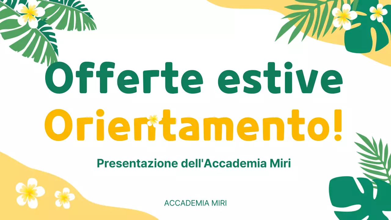Promuovete le offerte speciali per le vacanze scolastiche in giallo e verde.