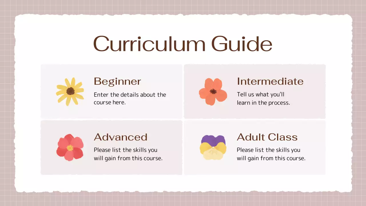 Beige Simple Art Guide Presentation