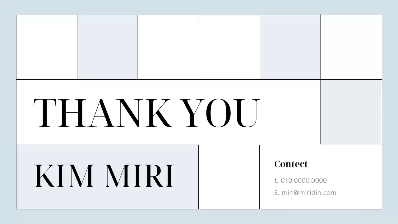 회색의 심플한 경력직 마케터 포트폴리오