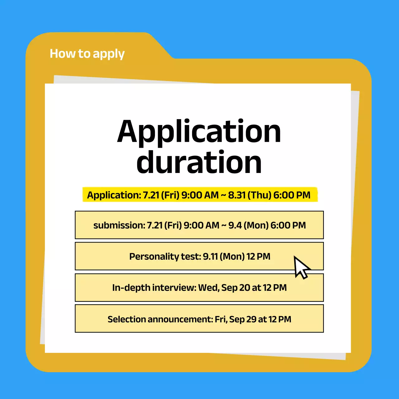 Yellow Simple Scholarship Guide Instagram Carousel