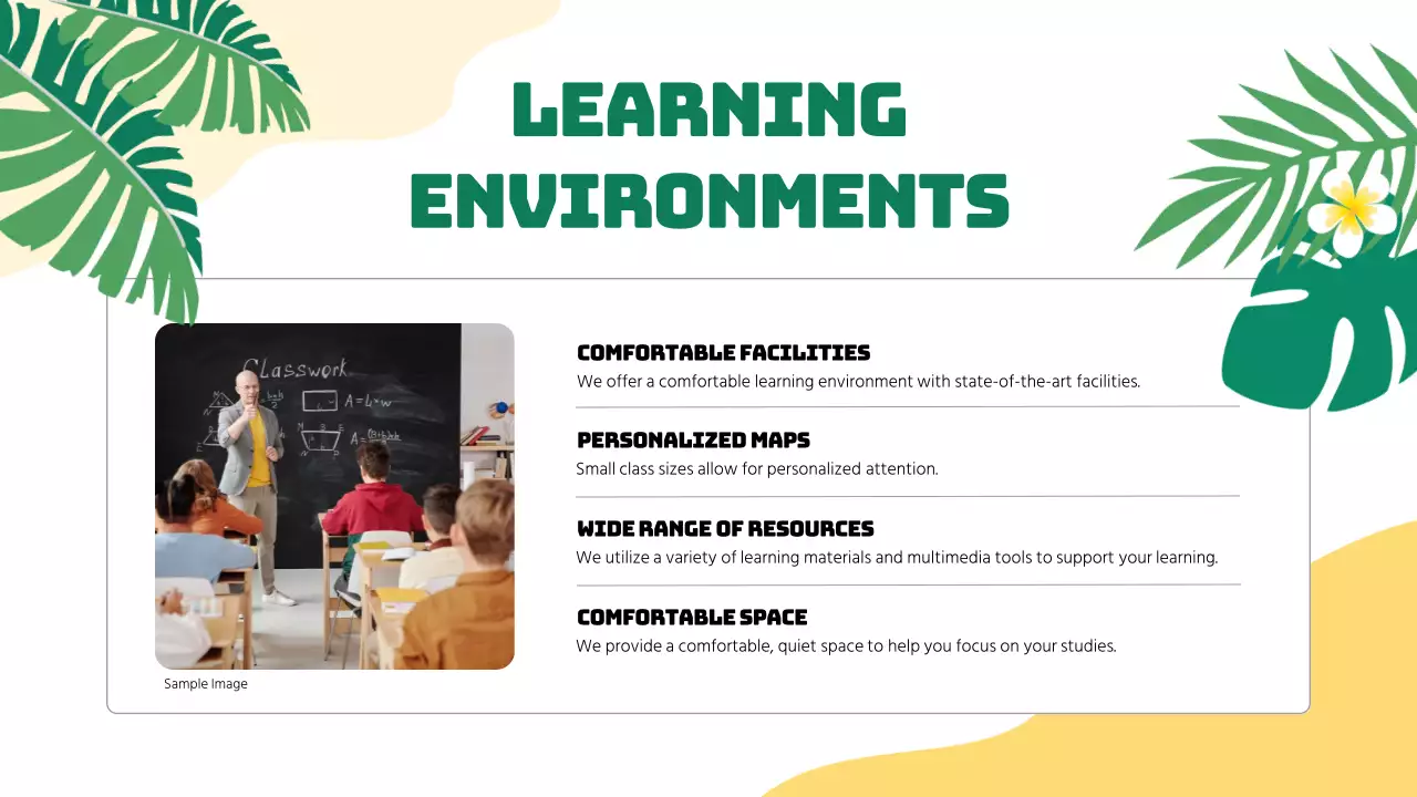 Yellow Tropical Orientation Guide Presentation