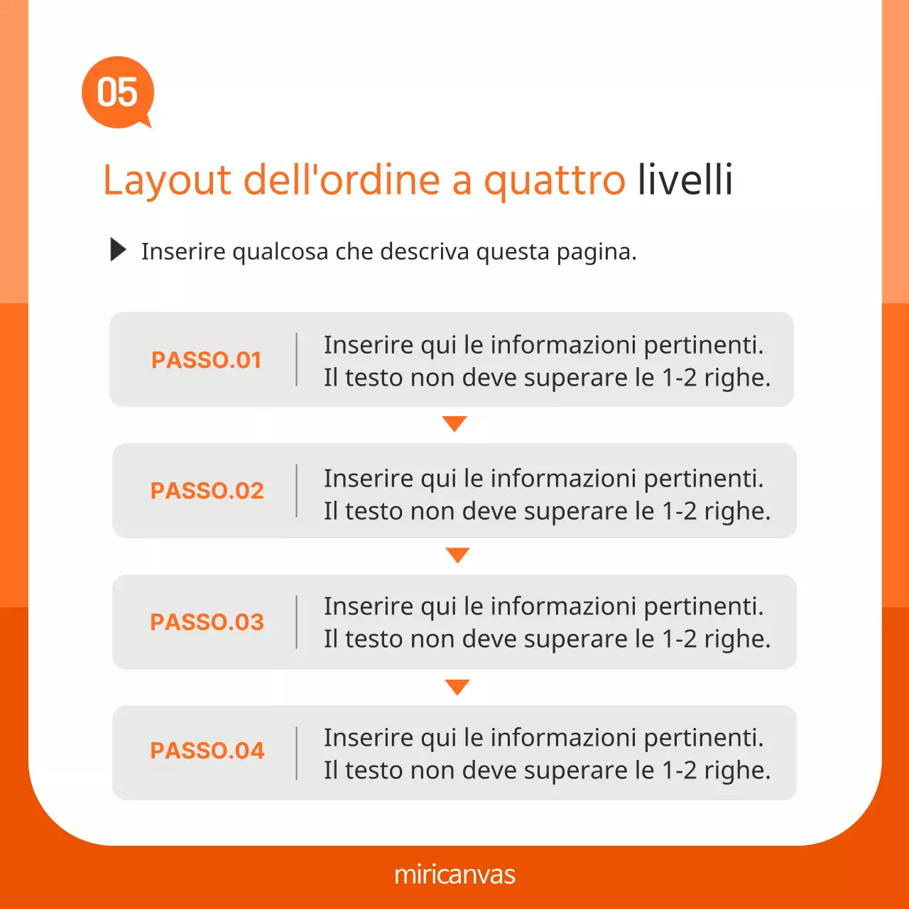 Promuovere un marchio semplice in bianco e arancione