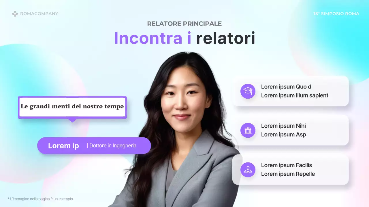 Presentazioni per diffusori di tendenza in azzurro e rosa