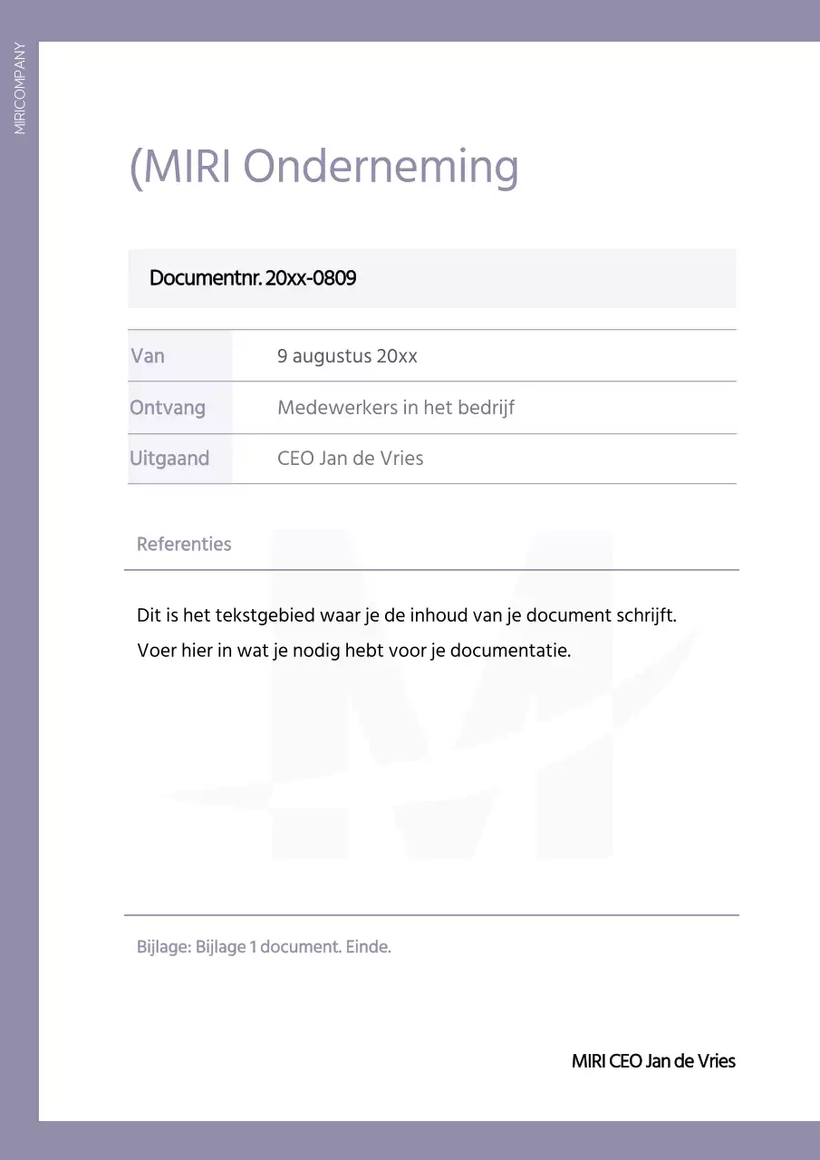 Eenvoudige sjablonensuite voor bedrijfsdocumenten in mauve en wit