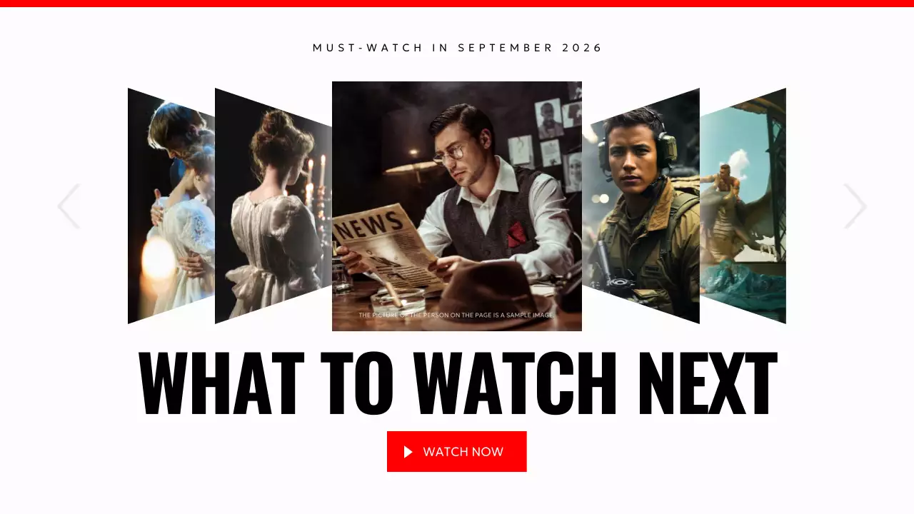 Red Modern Movies Promotion YouTube Thumbnail