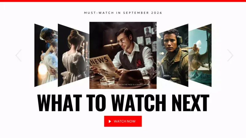 Red Modern Movies Promotion YouTube Thumbnail