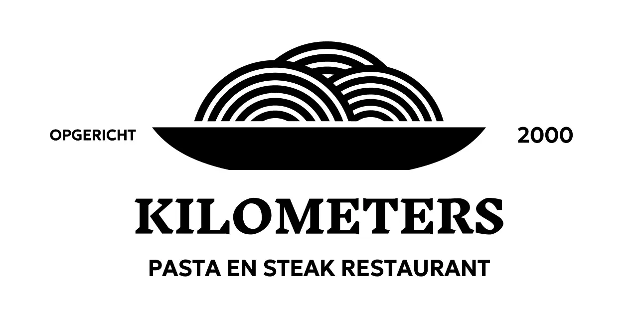 Restaurantlogo's met minimalistische pictogrammen