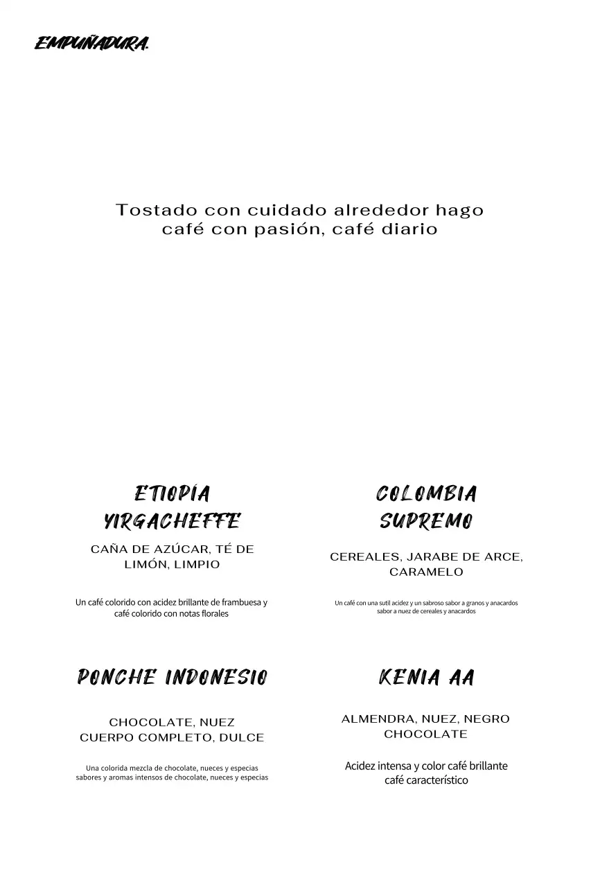 Tarjeta promocional de cafetería en blanco y negro de inspiración vintage