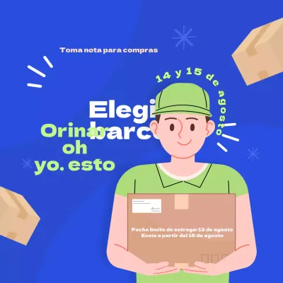 Azul claro y chartreuse Información sin fecha de entrega