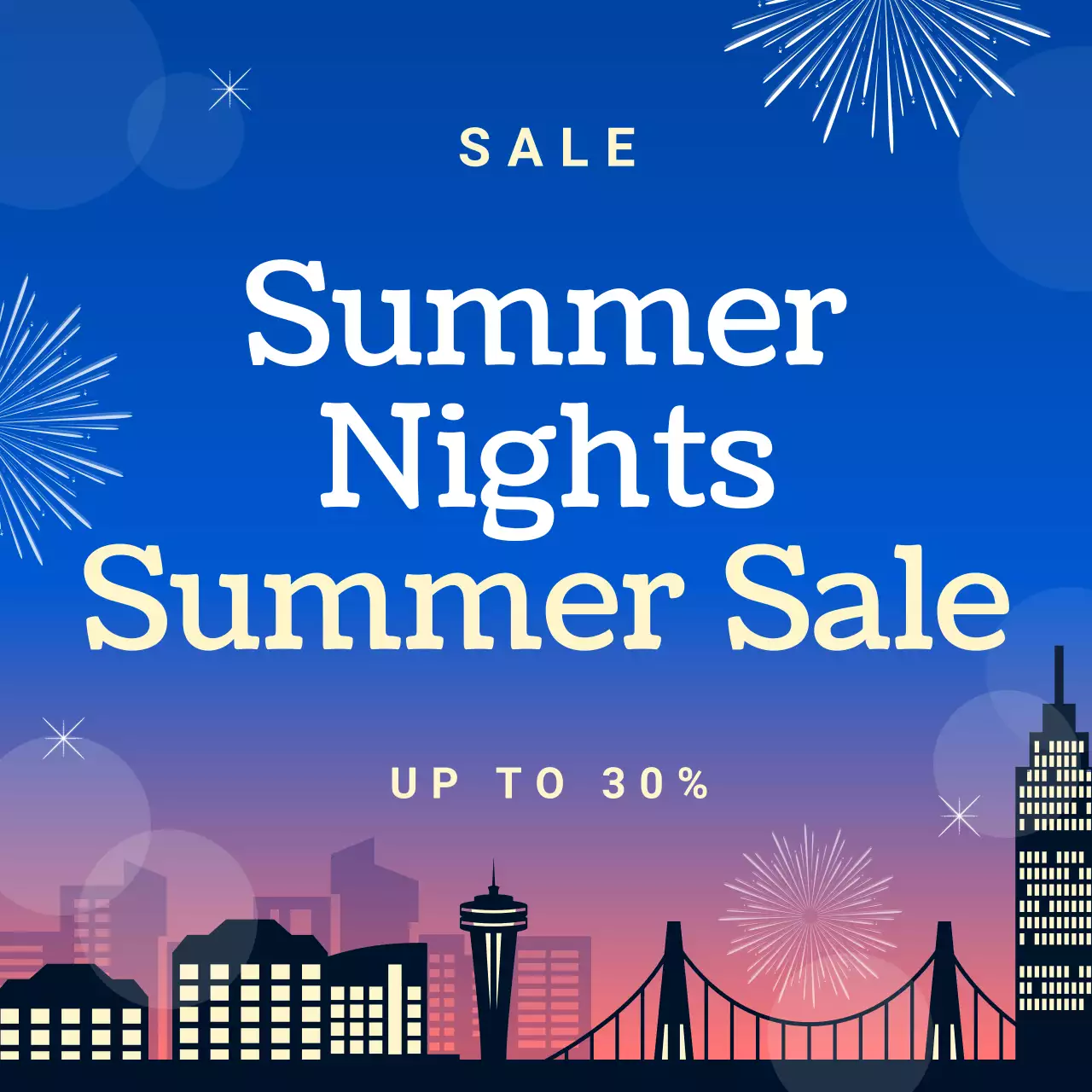 Purple Modern Summer Promotion Instagram Carousel