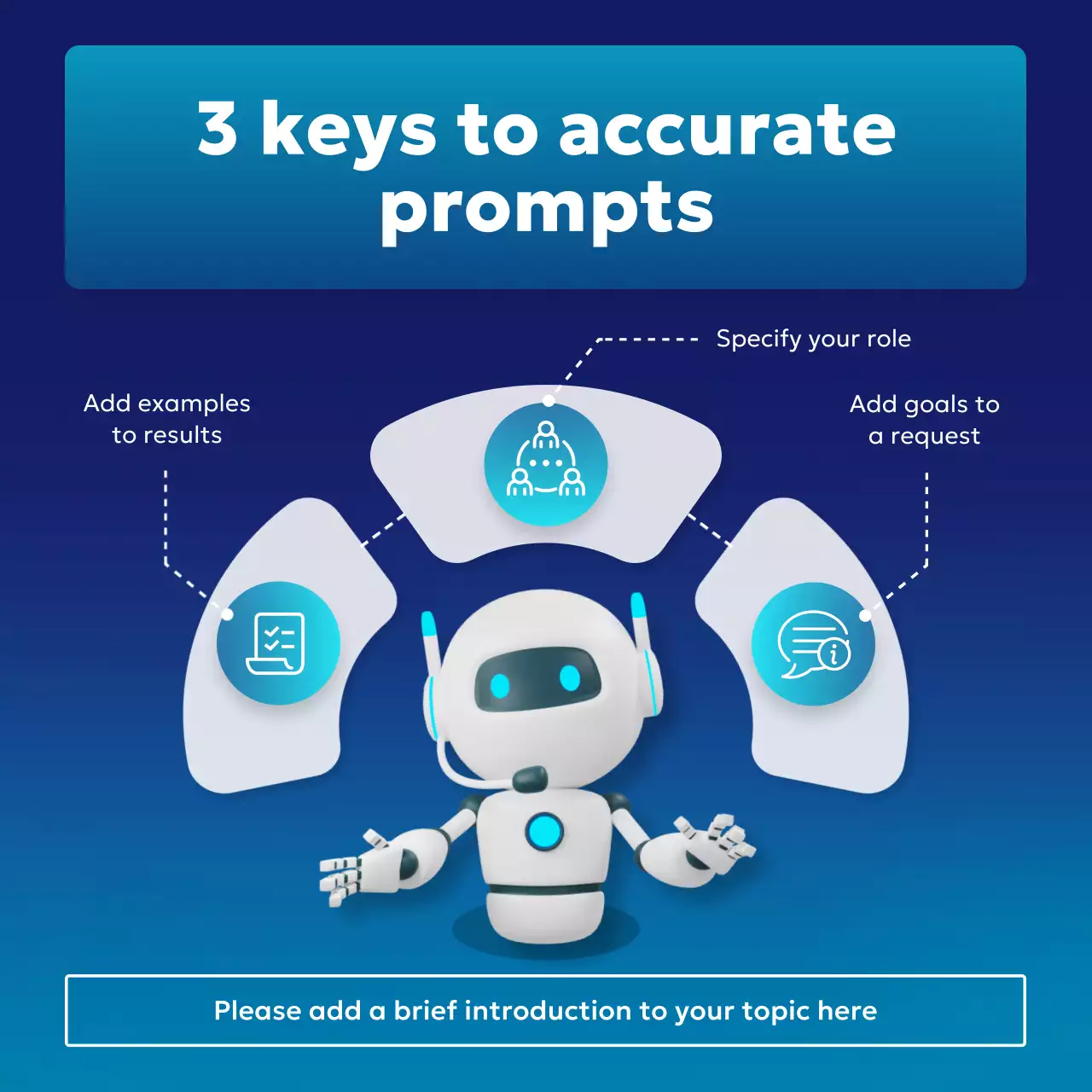 Guia de IA azul moderno Instagram carrossel