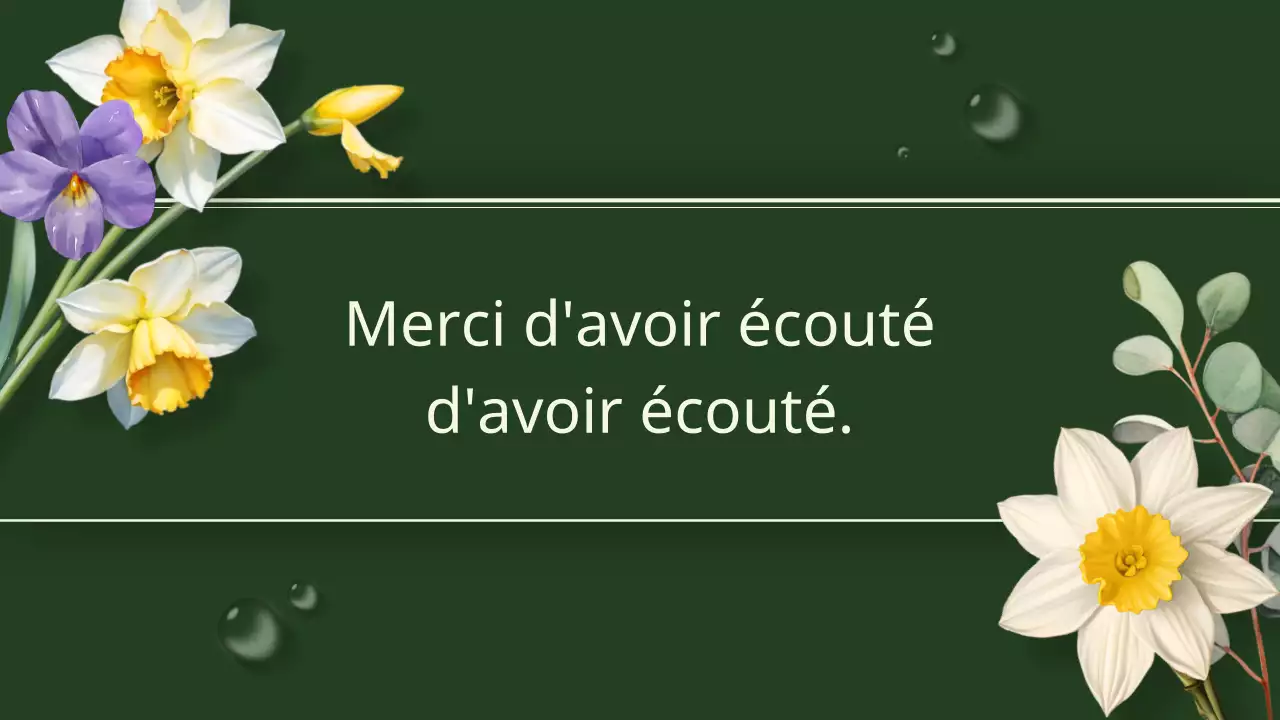 Guide des jolis fonds floraux en vert et jaune