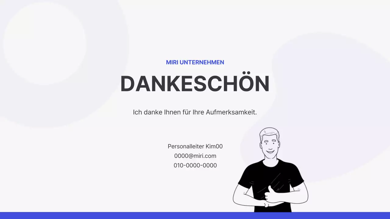 Einfaches Onboarding-Training in Blau