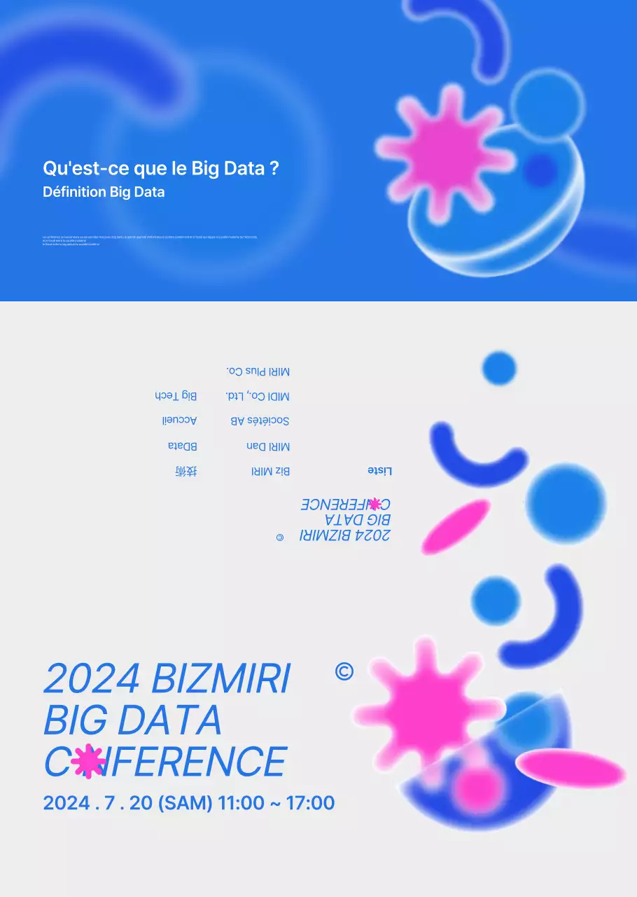 Guide des conférences d'entreprise branchées en bleu et gris