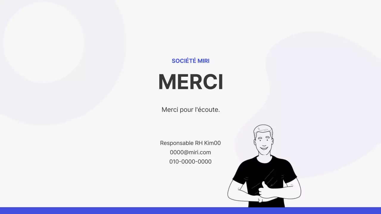 Formation d'accueil simple en bleu