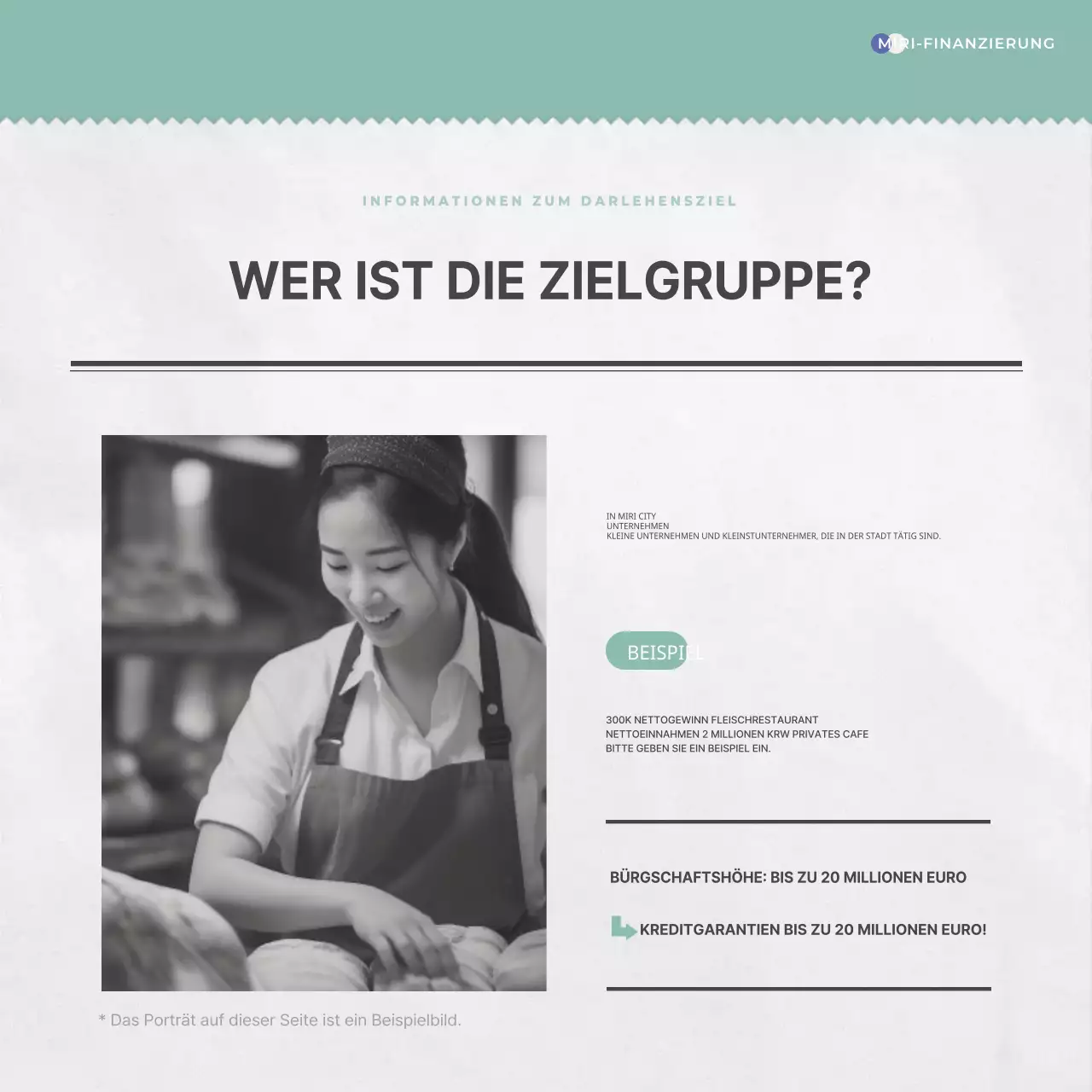 Über einfache zinsgünstige Kredite in blau und mint