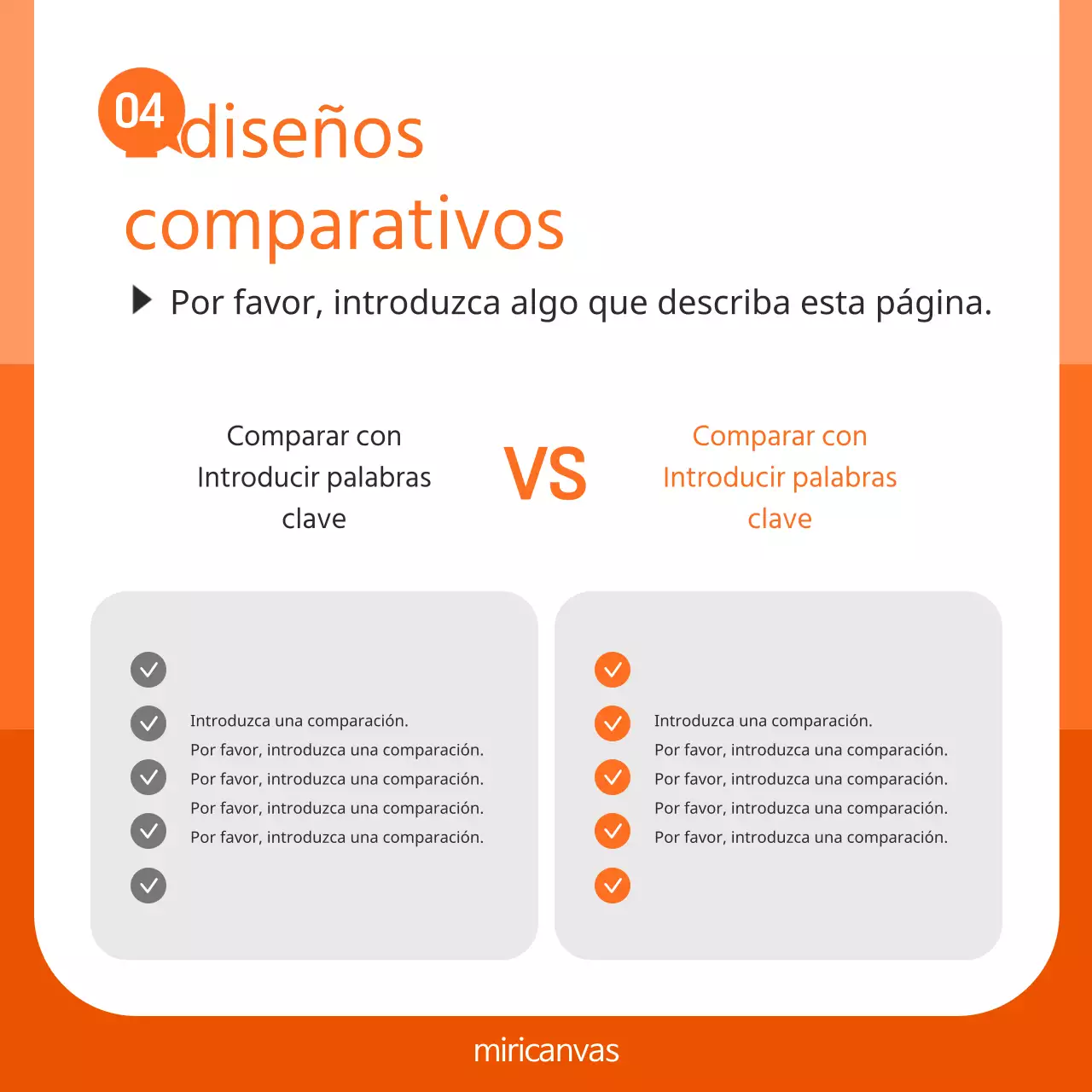 Promover una marca sencilla en blanco y naranja