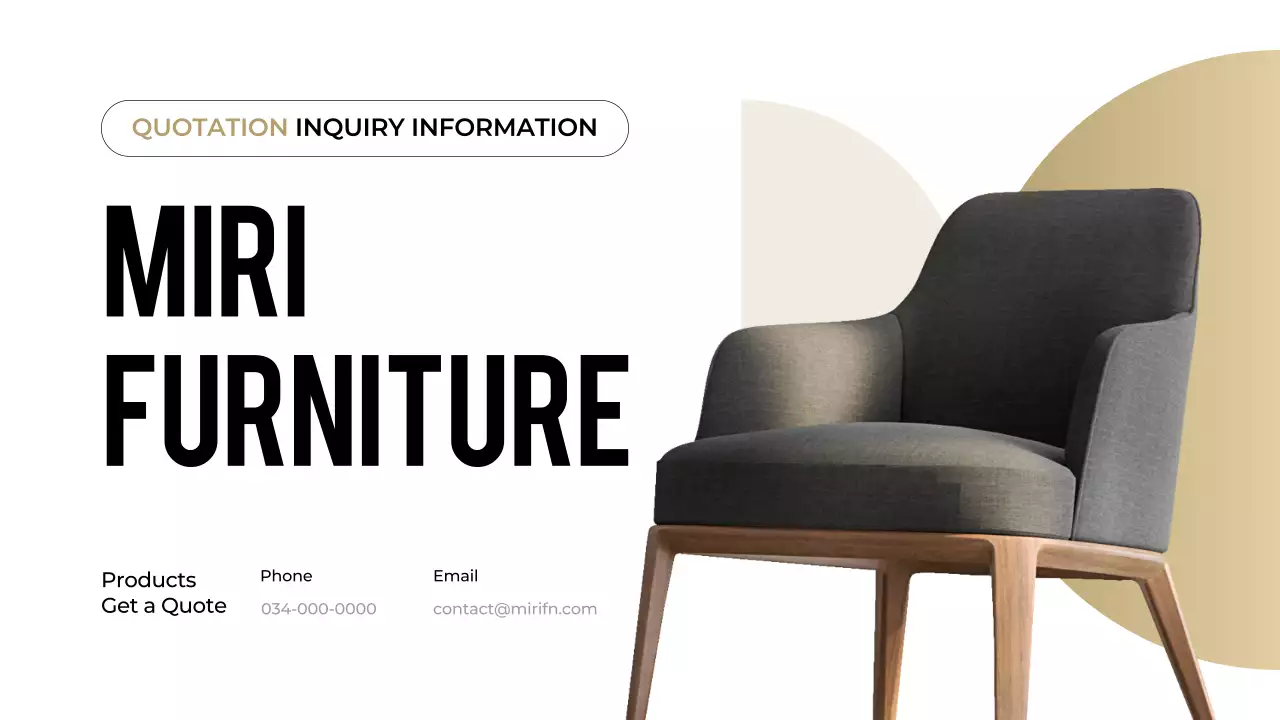 Beige Modern Furniture Promotion Presentation