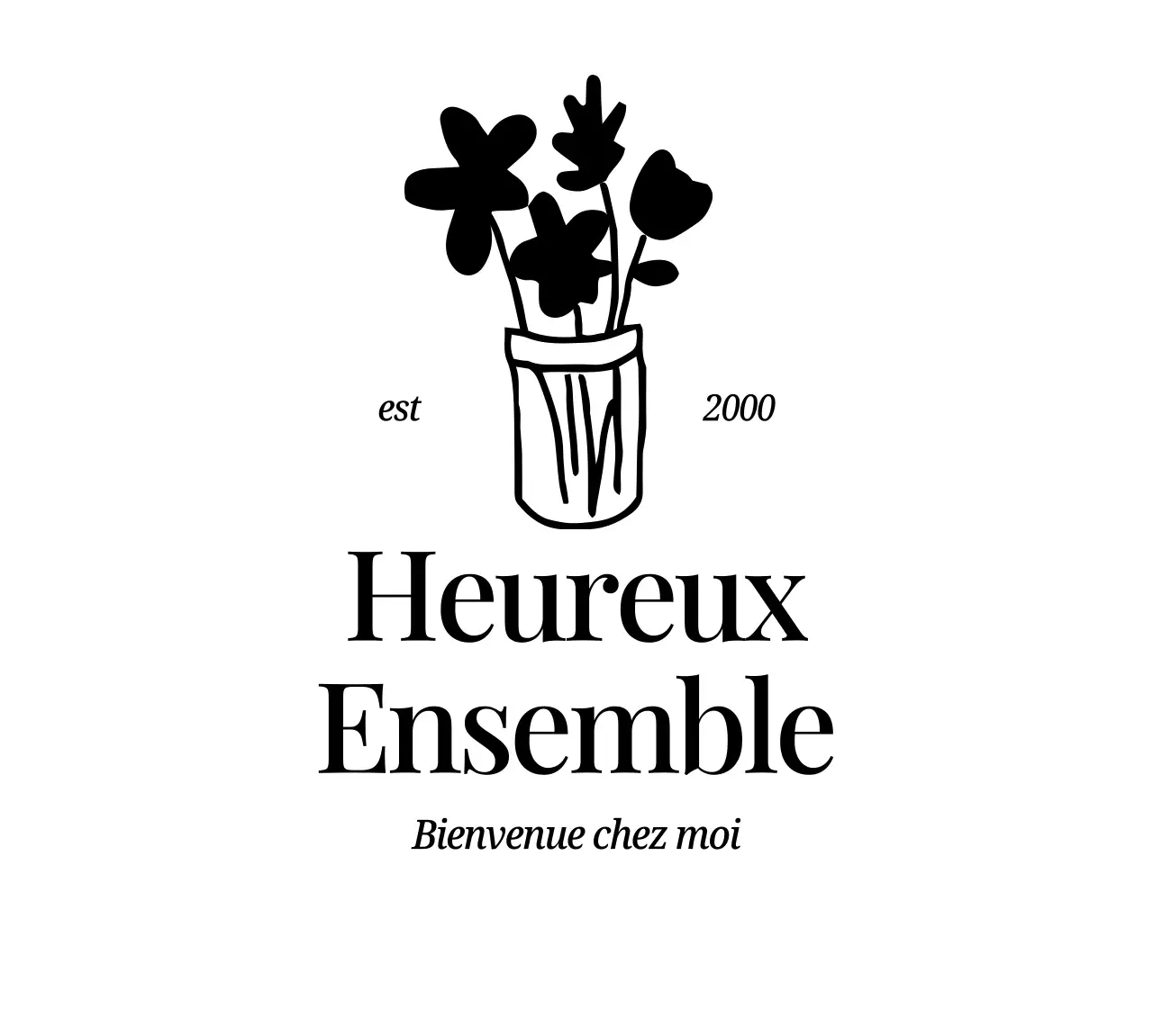 Promotion émotionnelle avec des fleurs peintes à la main et un vase