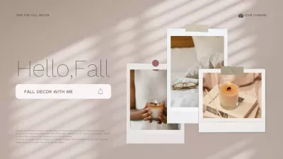 Beige Minimalist Fall Guide YouTube Thumbnail