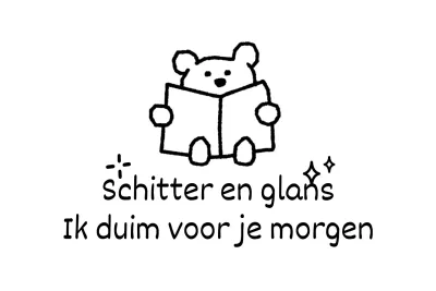 Promoot met leuke en bemoedigende zinnen