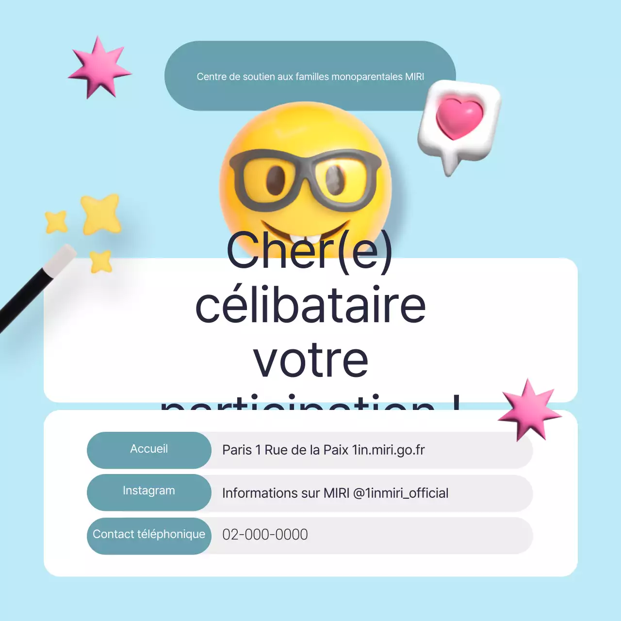 Présentation du programme de centres d'assistance unipersonnels jaune et bleu clair à la mode