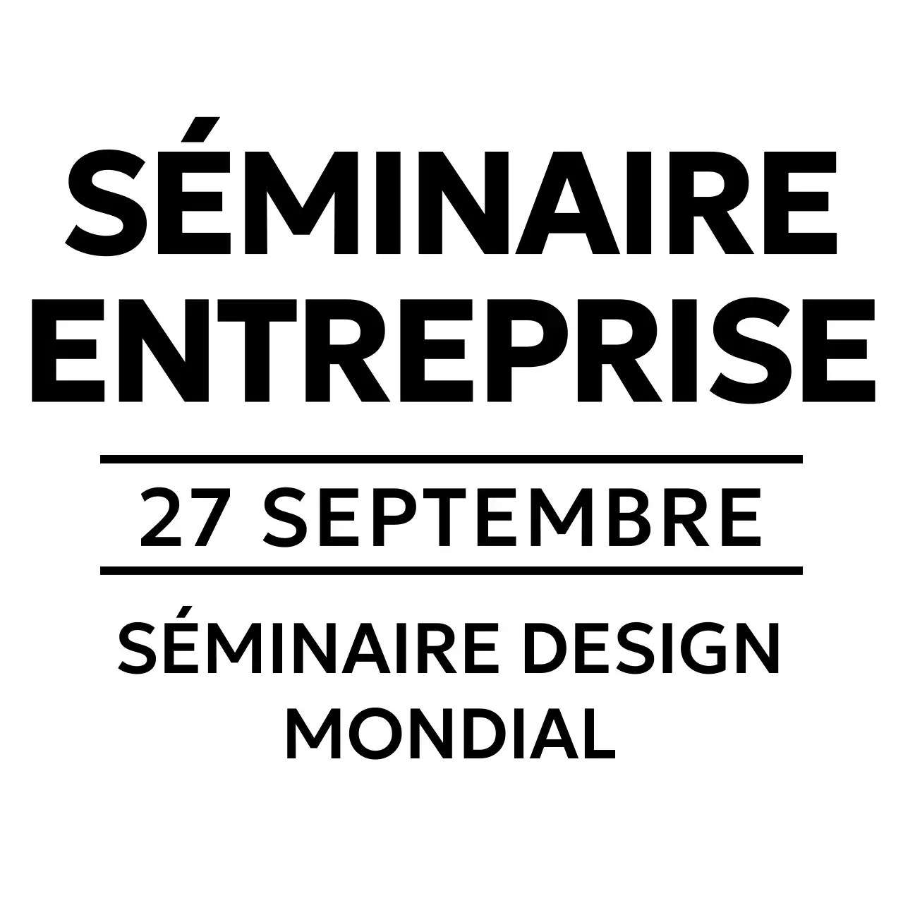 Promouvoir les séminaires d'entreprise avec un look épuré