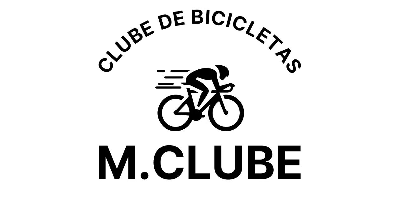 Um taco simples com uma ilustração de uma bicicleta em movimento