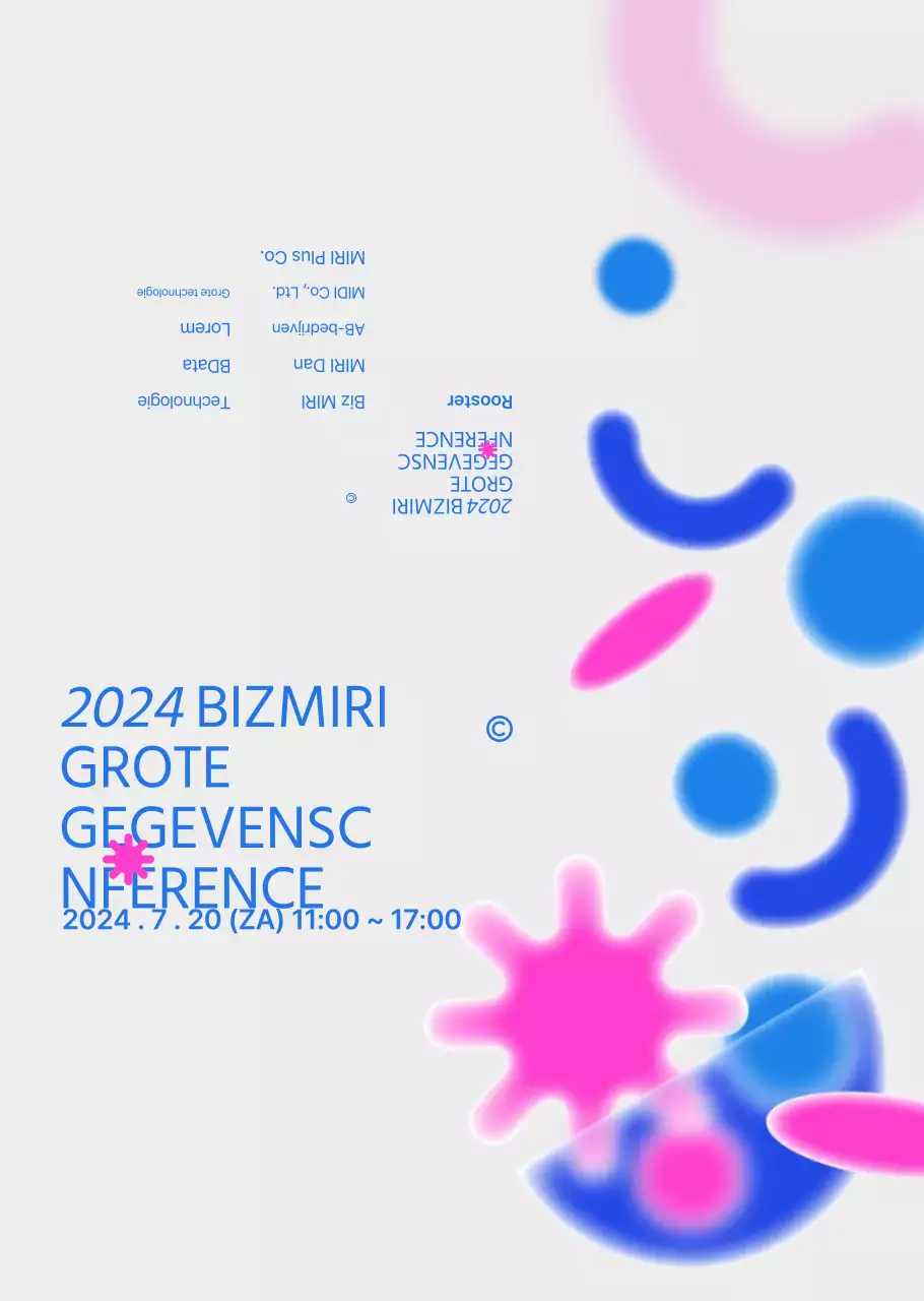 Een gids voor trendy bedrijfsconferenties in blauw en grijs