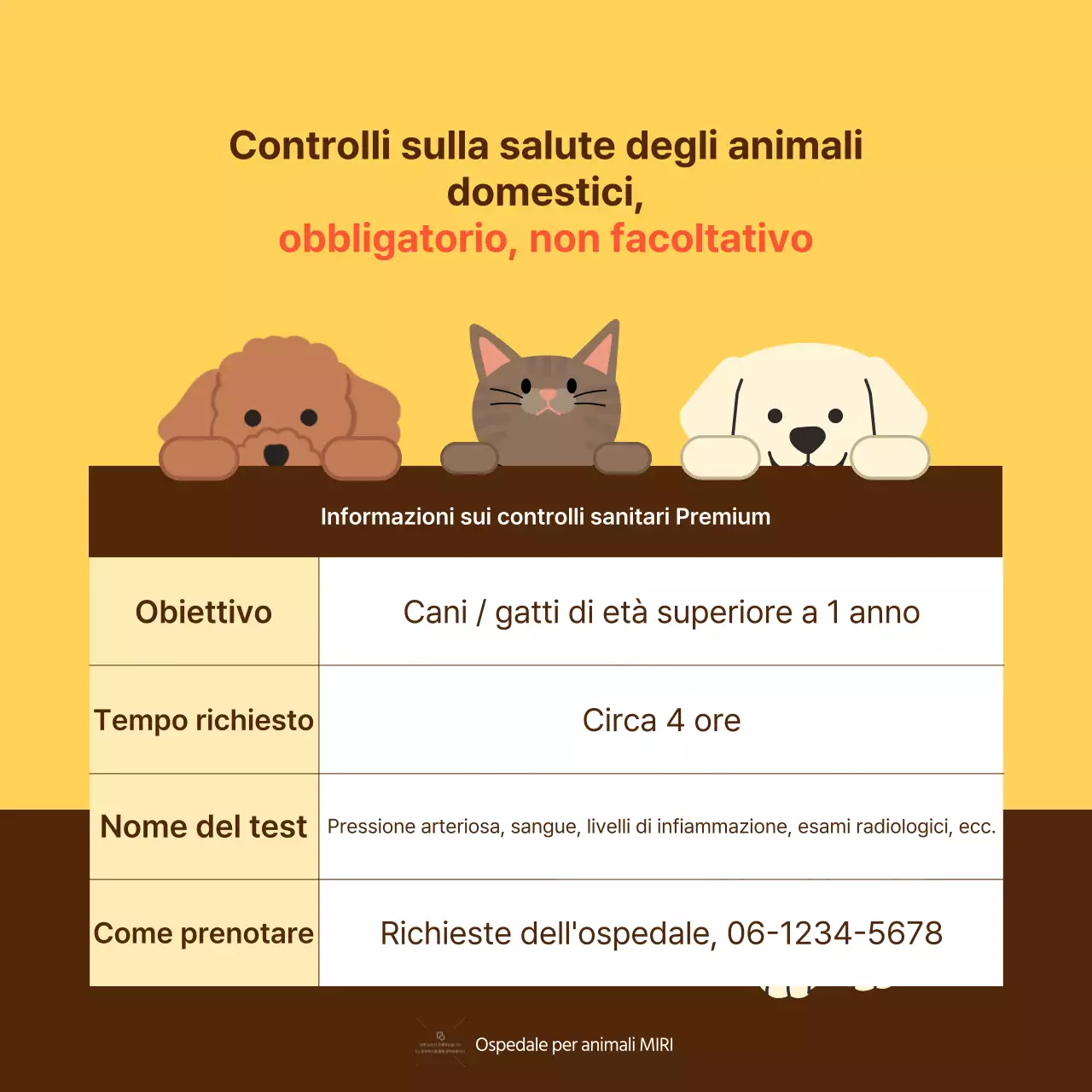 Guida gialla e arancione alla salute degli animali domestici