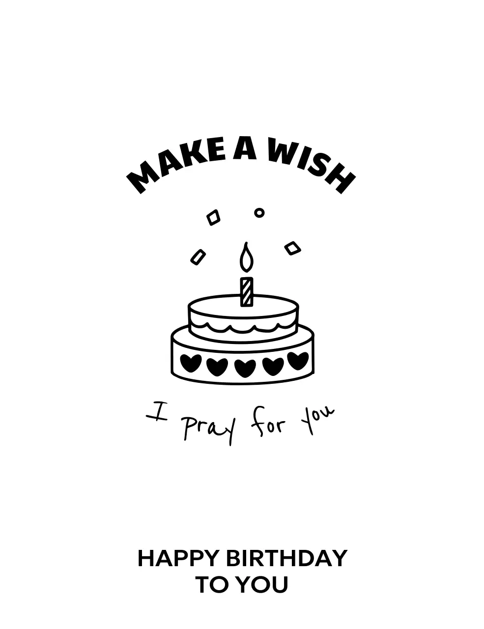 손그림 귀여운 느낌의 생일 축하 기념