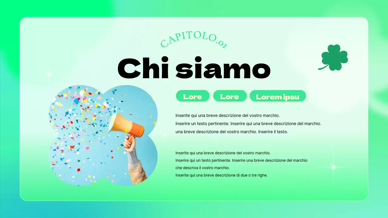 Uno slip kitsch del marchio del trifoglio in color chartreuse