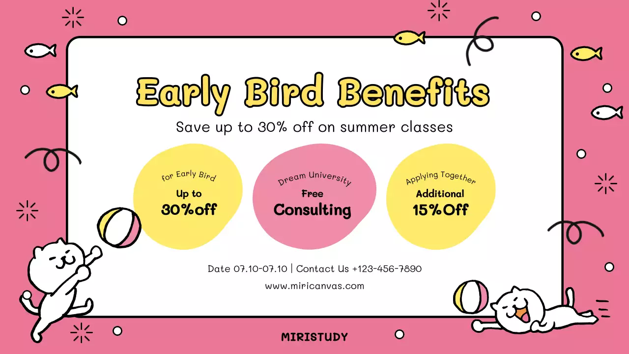 Yellow Playful Vacation Announcement Presentation