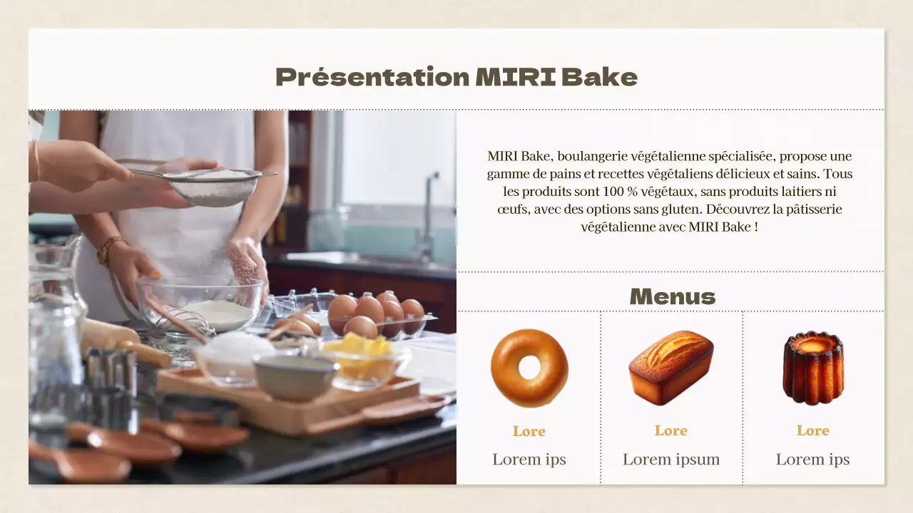 Cours d'un jour de boulangerie moderne en beige Recette