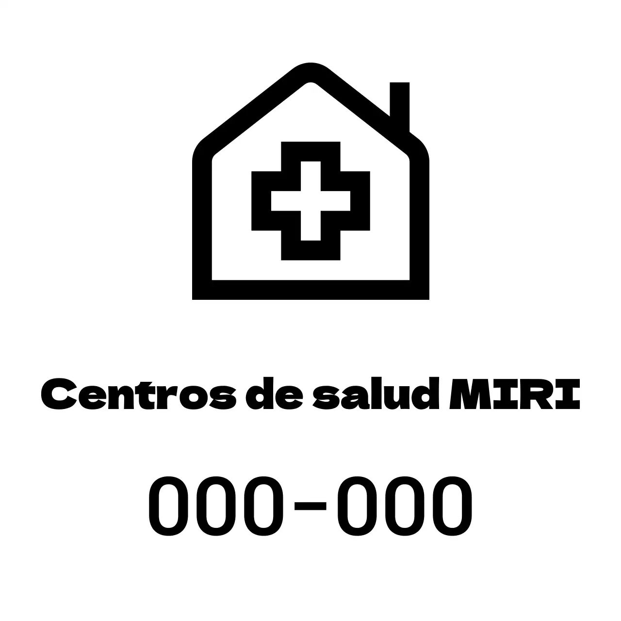 Logotipo del centro de salud en forma de pala