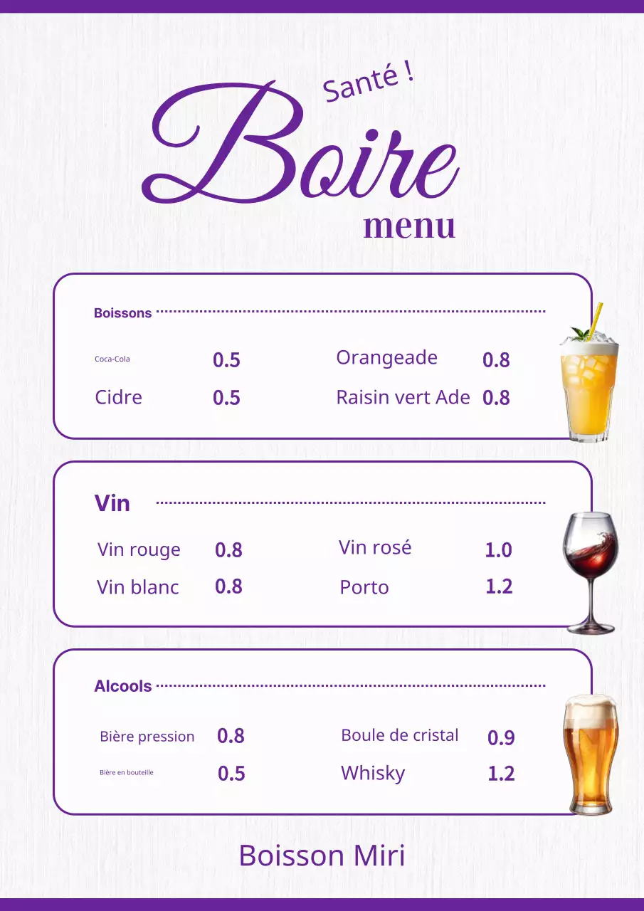 Une collection de tableaux de menus de restaurants branchés en bleu clair