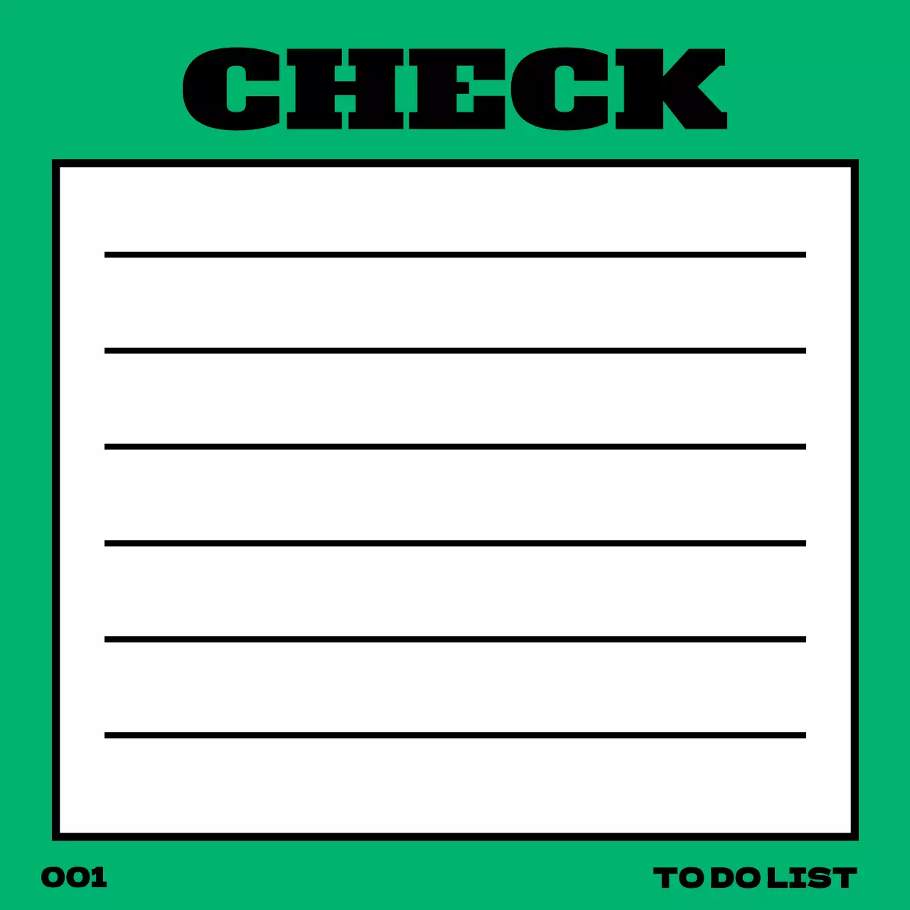 블루 레드 그린의 빈티지한 느낌의 체크리스트