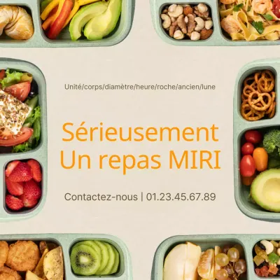 Promouvoir avec une simple photo d'une boîte à lunch kaki