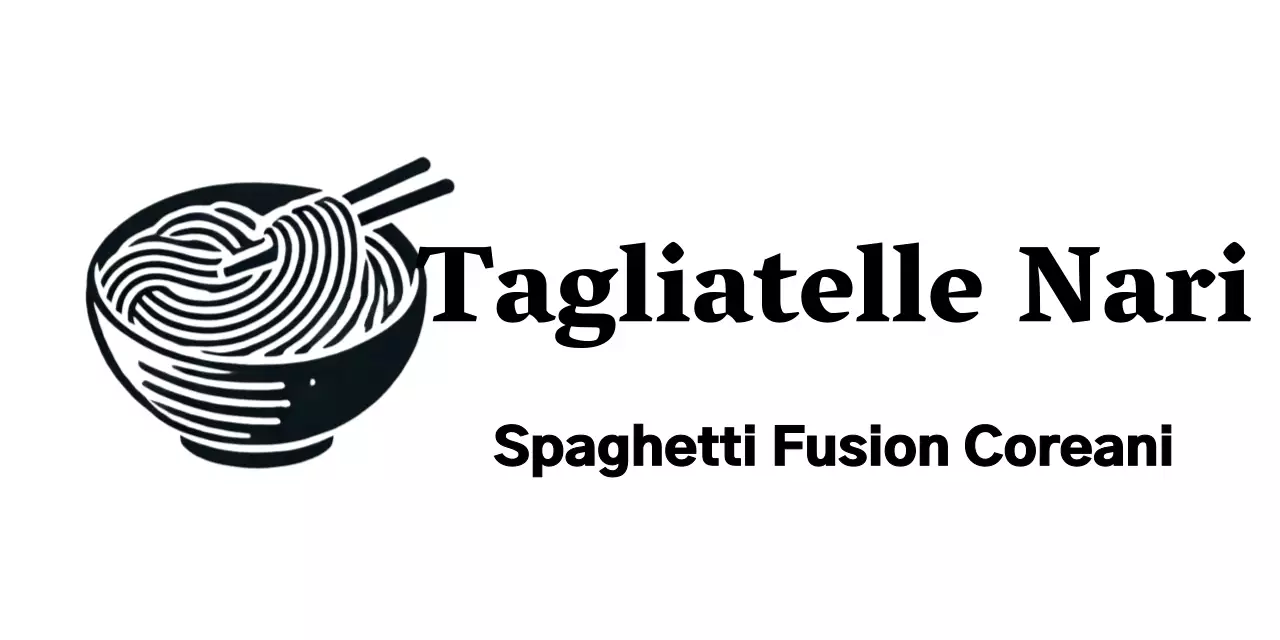 Logo del ristorante coreano Noodles con illustrazione