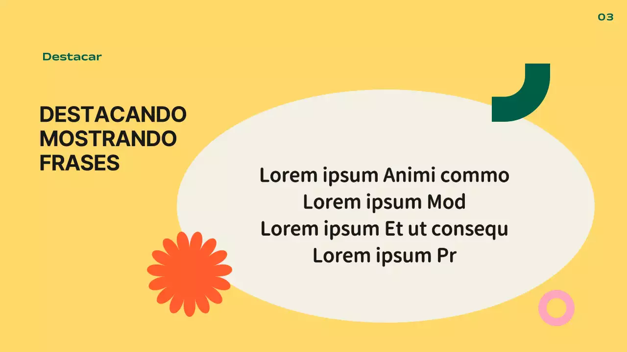 Presentación kitsch por defecto en naranja y amarillo