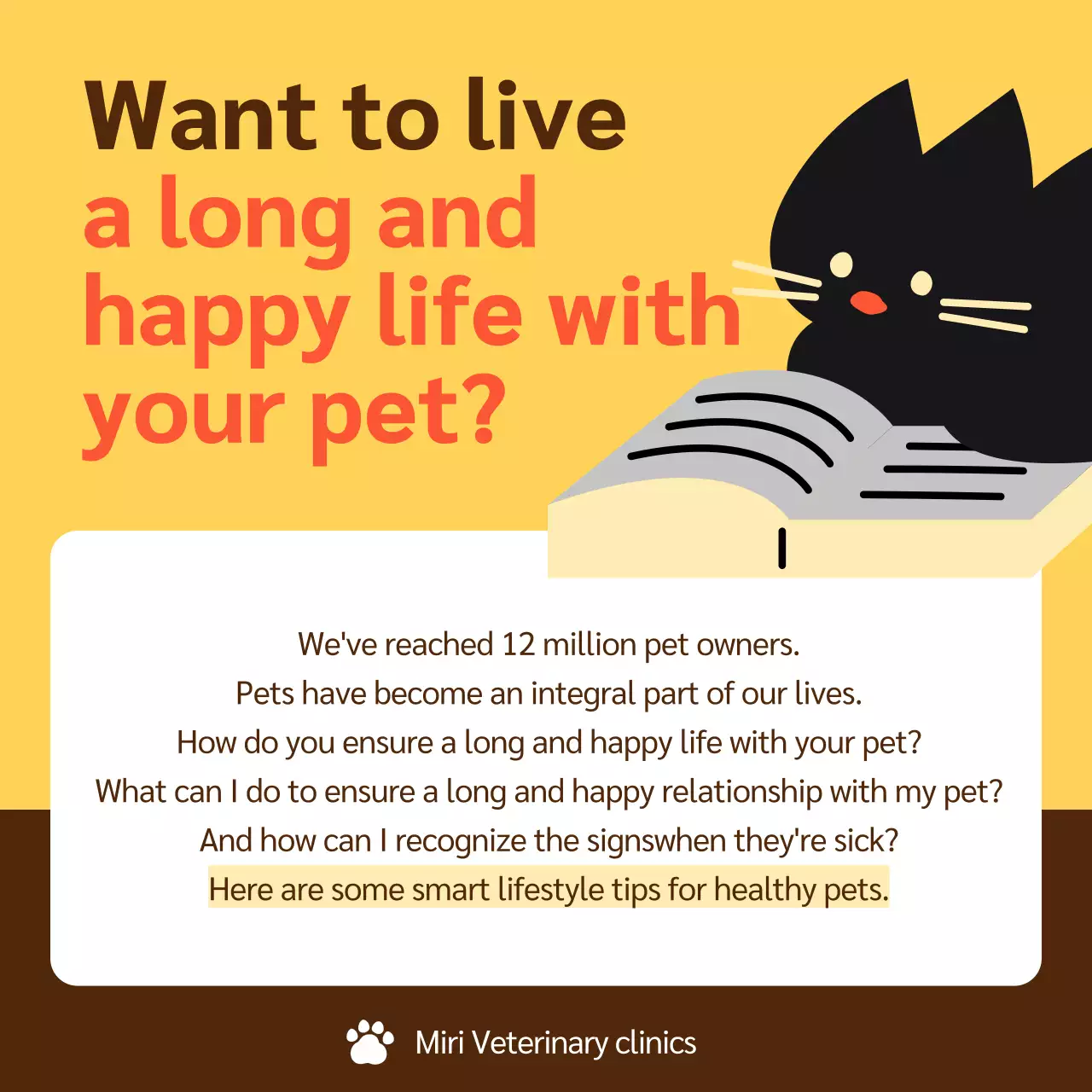 Yellow Minimal Pet Guide Instagram Carousel