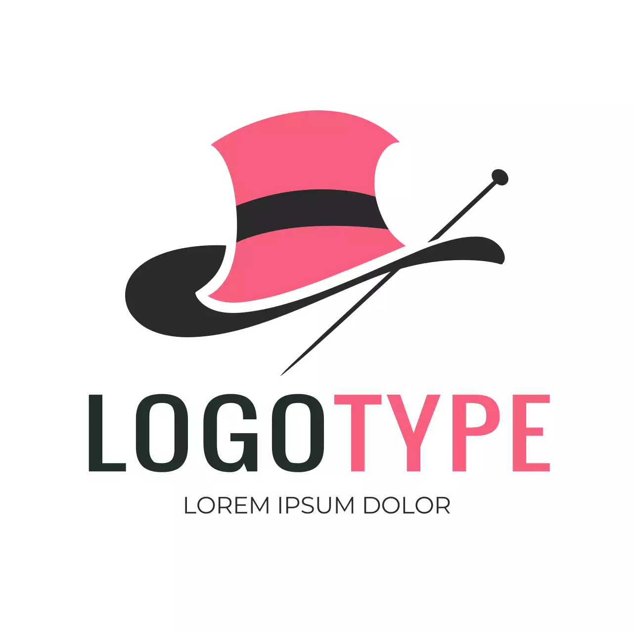 Pink Elegant Design Logo