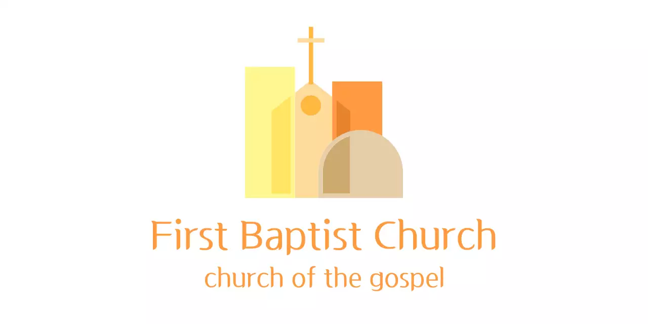 Emotional church promotional logo with warm colors