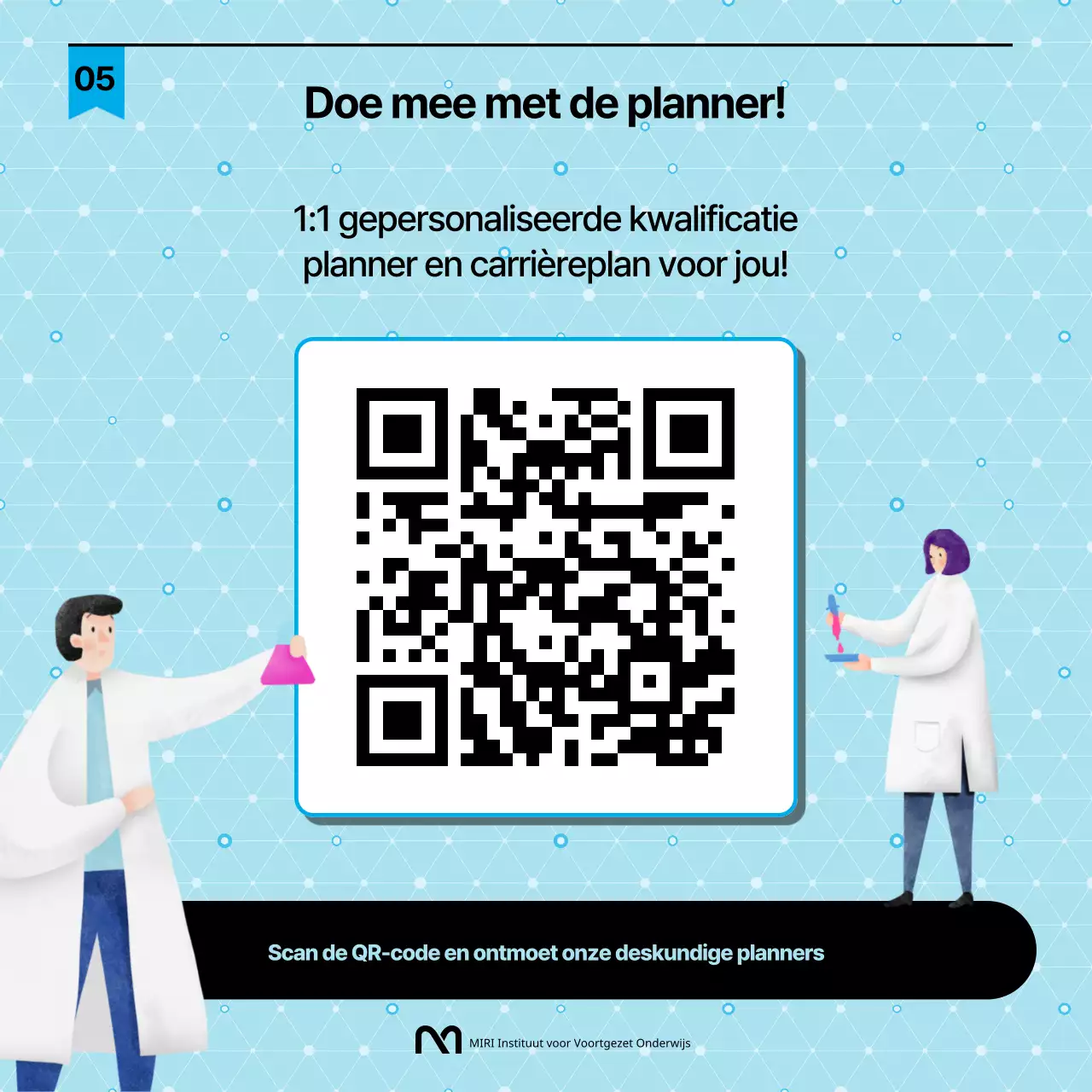 Eenvoudige zwart en lichtblauwe certificeringsgids voor labveiligheidsmedewerkers