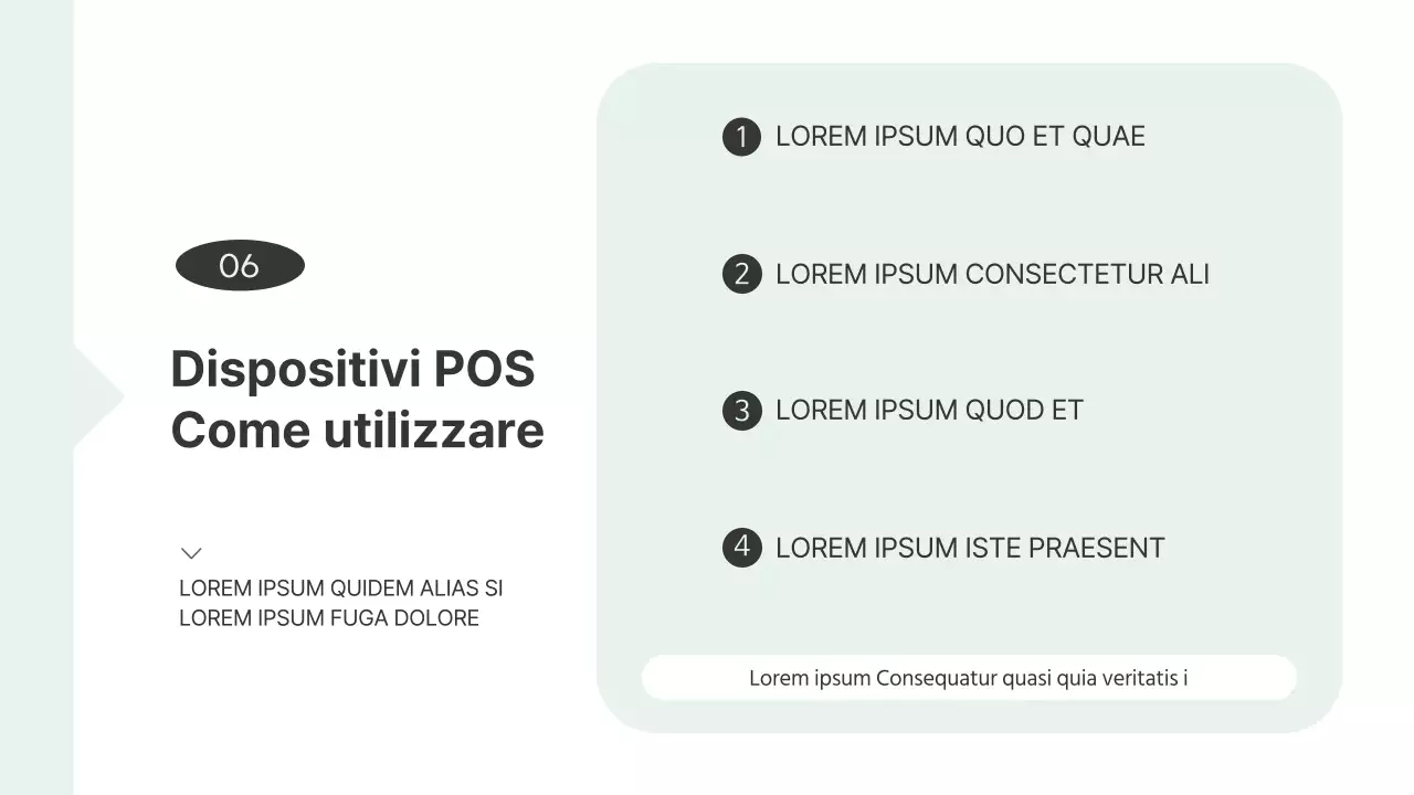 Manuale operativo del punto vendita semplice Libro in bianco e risorse formative alla menta