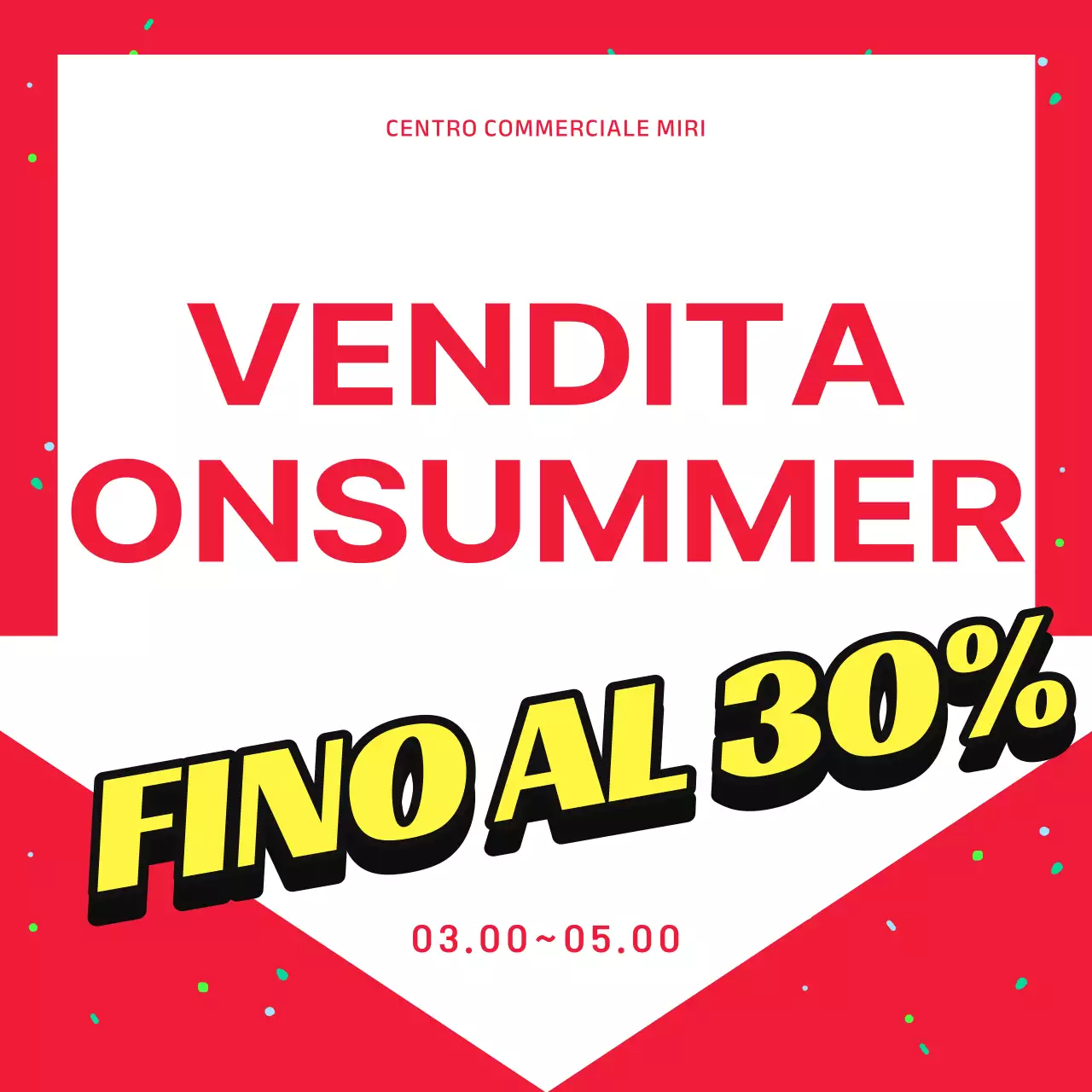 Promuovere le vendite estive con accenti rossi