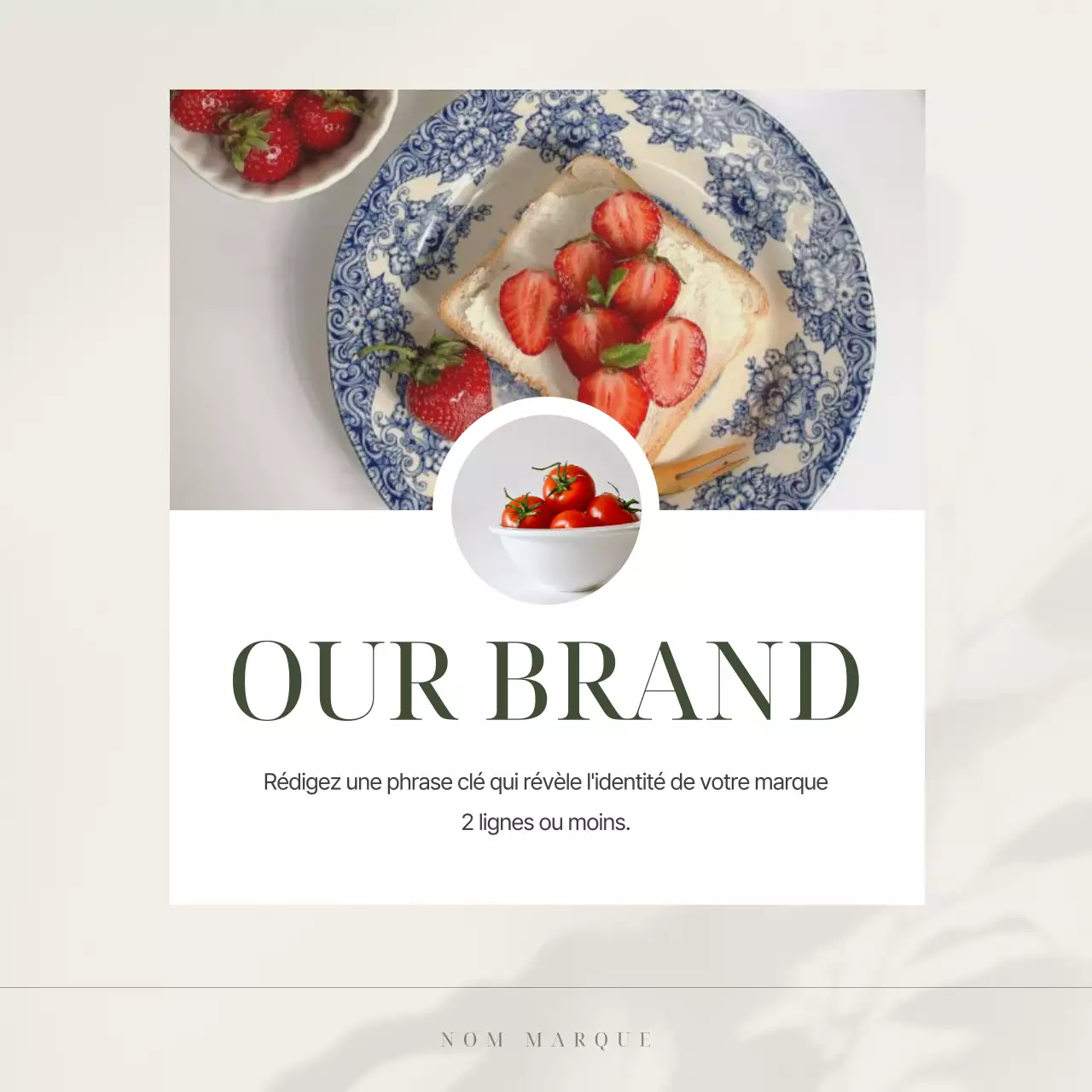 Commercialisation d'une marque simple de vaisselle en ivoire