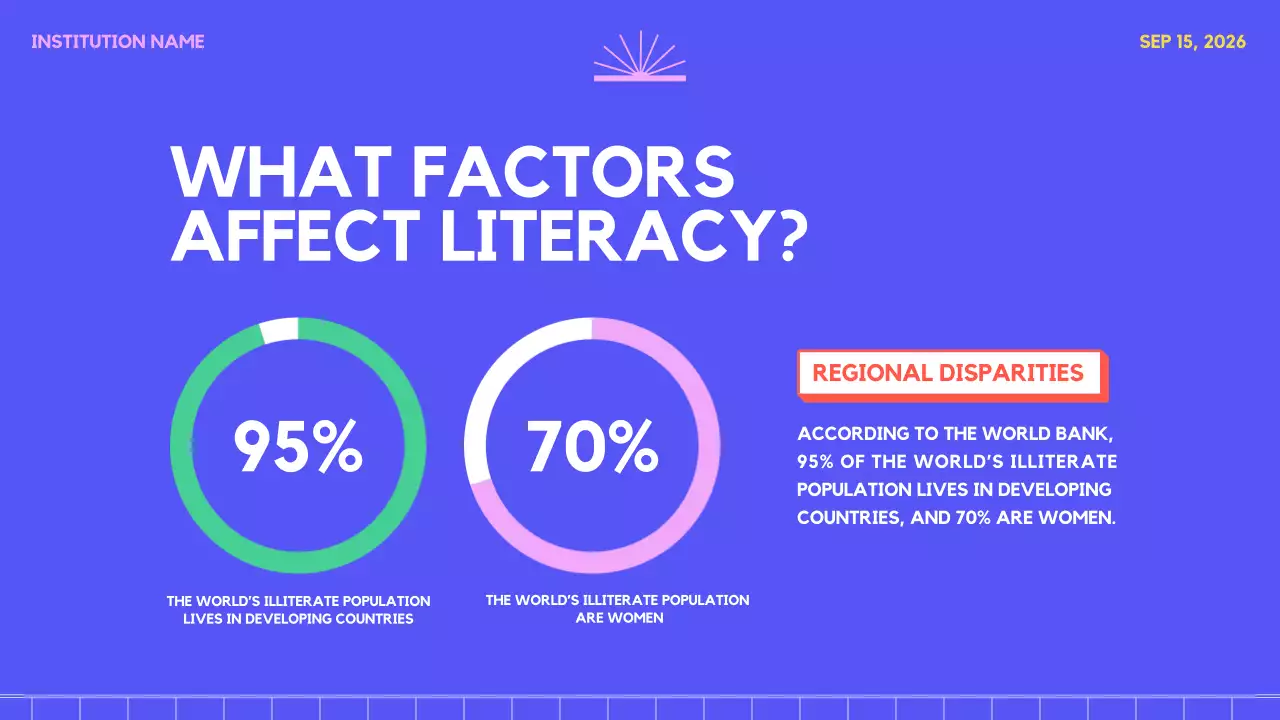 Blue Modern Literacy Presentation