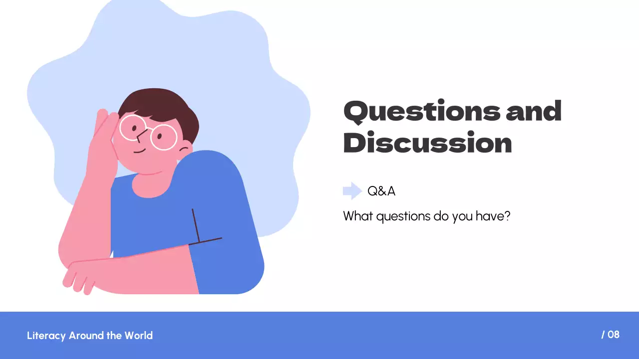 Presentasi Kuliah Literasi Biru Sederhana